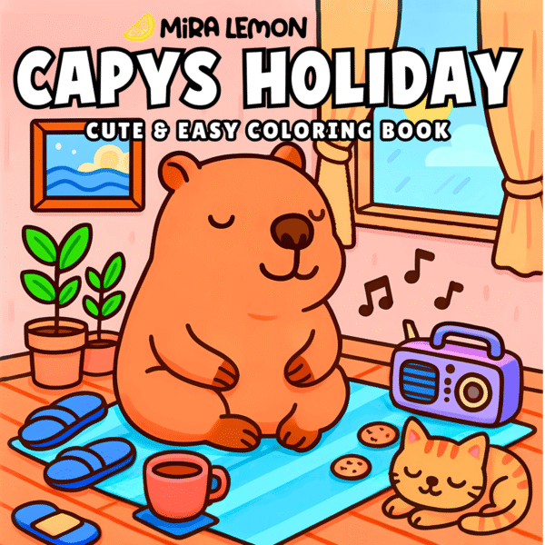Capys Holiday coloring book