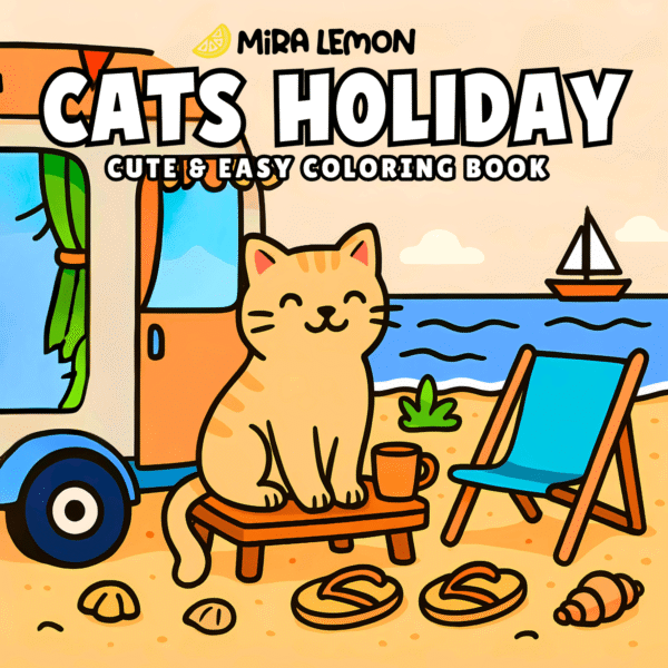 Cats Holiday coloring book