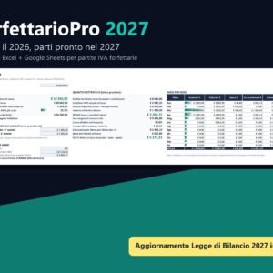 ForfettarioPro 2027 — Cruscotto fiscale per partite IVA forfettarie